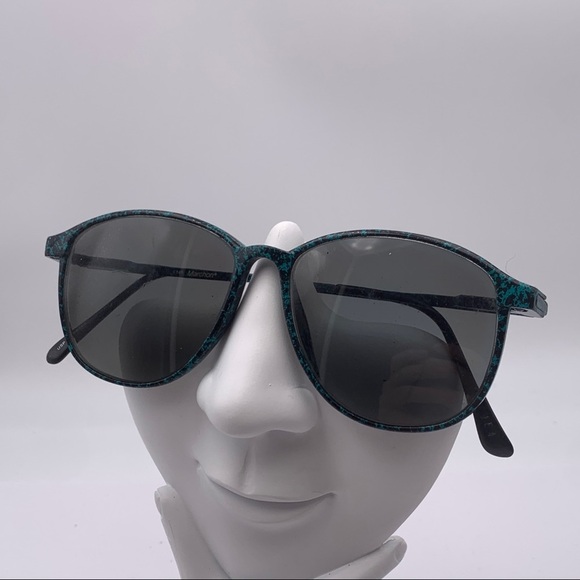 Vintage Marchon Blue Oval Sunglasses Frames - Picture 3 of 7